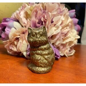 Vintage brass Cat Figurine